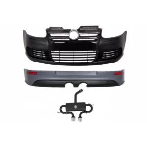 image-33-Body Kit VW Golf 5 2005-2007, R32 Dizájn, kipufogórendszerrel és első lökhárítóval, zongorafekete