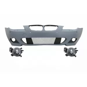 image-59-Stoßstange für BMW 5 LCI E60 E61 07-10 PDC 18 NBL Projektoren M-Technik Look