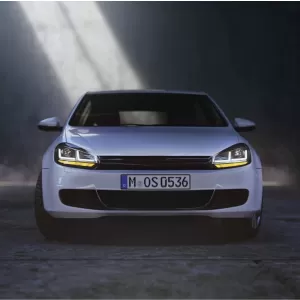 Kühlergrill für VW Golf VI 08-12 Scheinwerfer LED Dynamic Sequential R20 Look-image-6031770