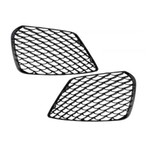 Front Bumper Side Grilles suitable for Mercedes S-Class W222 (2013-2017) S63 Design Piano Black