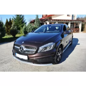 Stoßstangensplitter Flossen Aero für Mercedes W176 A 12-08/15 A45 Look-image-6032305