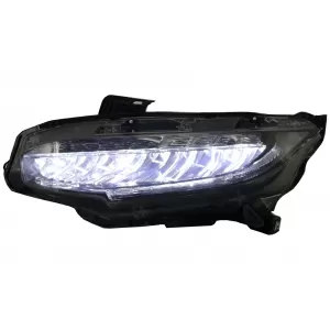 Headlights Full LED suitable for Honda Civic Mk10 FC/FK (2016-Up) Sedan & Hatchback with Sequential Dynamic Turning Lights