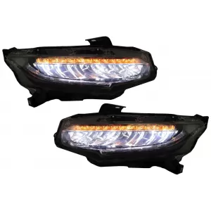 image-67-Scheinwerfer Voll-LED für HONDA Civic Mk10 FC FK 16+ Limousine Hatchback Dynamic