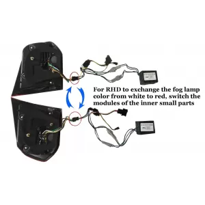 Taillights Full LED suitable for VW Golf 6 VI (2008-2013) R20 Design Red Cherry with Sequential Dynamic Turning Lights (LHD and RHD)
