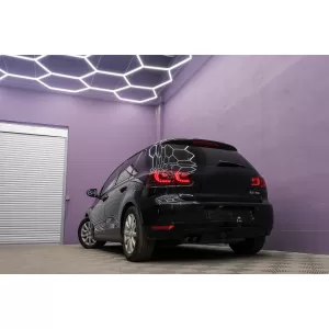 Taillights Full LED suitable for VW Golf 6 VI (2008-2013) R20 Design Red Cherry with Sequential Dynamic Turning Lights (LHD and RHD)