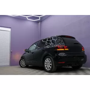 Taillights Full LED suitable for VW Golf 6 VI (2008-2013) R20 Design Red Cherry with Sequential Dynamic Turning Lights (LHD and RHD)