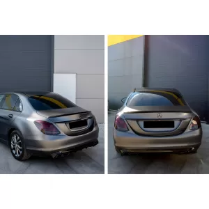 Diffusor & Tipps für Mercedes C W205 S205 2014-2018 C63 Look nur Standardstoßstange-image-6053396