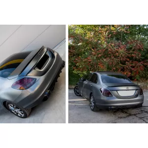 Diffusor & Tipps für Mercedes C W205 S205 2014-2018 C63 Look nur Standardstoßstange-image-6053400