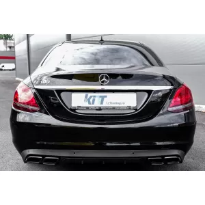Diffusor & Tipps für Mercedes C W205 S205 2014-2018 C63 Look nur Standardstoßstange-image-6070188