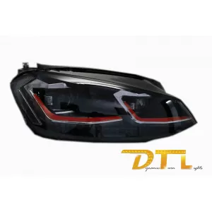 LED Headlights suitable for VW Golf 7 VII (2012-2017) Facelift G7.5 GTI Look with Sequential Dynamic Turning Lights