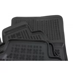 Caoutchouc Tapis sol Noir pour ALFA ROMEO GIULIA 952 4x4 Q4 16+ Bord 3cm sans odeur-image-6034383