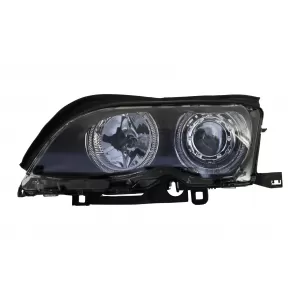 Faruri LED Angel Eyes compatibil cu BMW Seria 3 E46 (09.2001-03.2005) Negru-image-6033917