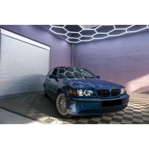 Faruri LED Angel Eyes compatibil cu BMW Seria 3 E46 (09.2001-03.2005) Negru-image-6089014