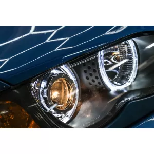 Faruri LED Angel Eyes compatibil cu BMW Seria 3 E46 (09.2001-03.2005) Negru-image-6089016
