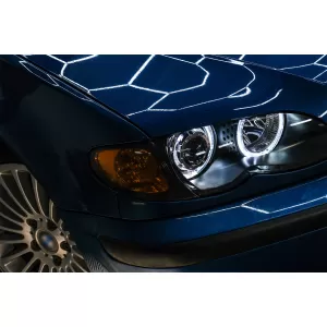 Faruri LED Angel Eyes compatibil cu BMW Seria 3 E46 (09.2001-03.2005) Negru-image-6089017