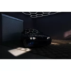 Faruri LED Angel Eyes compatibil cu BMW Seria 3 E46 (09.2001-03.2005) Negru-image-6089020