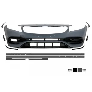 image-78-Stoßstange für Mercedes A W176 12-18 Aufkleber Dunkelgrau Facelift A45 Look
