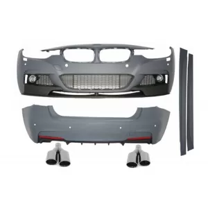 image-39-Komplett Body Kit BMW F30 (2011-től) modellekhez, M-Performance dizájn, Quad M-Power fekete kipufogóvégekkel
