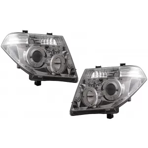 Faruri Angel Eyes compatibil cu Nissan Navara D40 (2004-2009) Pathfinder R51 (2005-2008) Crom-image-6084160