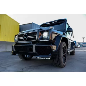 Frontspoiler LED DRL Erweiterung für Mercedes G W463 1989-2017 Schwarz-image-6039145