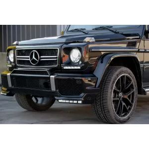 Frontspoiler LED DRL Erweiterung für Mercedes G W463 1989-2017 Schwarz-image-6073683