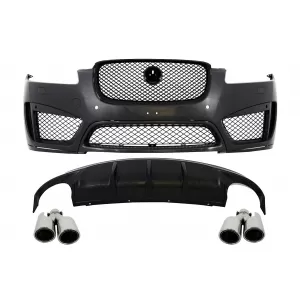 image-40-Komplett Body Kit zongoralakk fekete hűtőráccsal JAGUAR XF X250 facelift 2012-2016, XFR-S dizájn