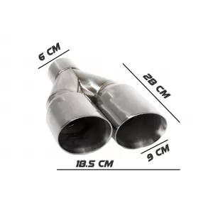 Complete Body Kit + Exhaust Muffler Tips Quad suitable for VW Golf 7 VII 12+ R R20 Look-image-6033875