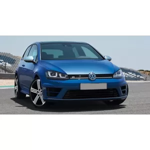 Complete Body Kit + Exhaust Muffler Tips Quad suitable for VW Golf 7 VII 12+ R R20 Look-image-6033876