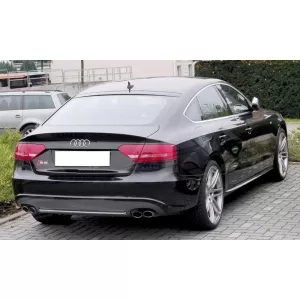 Hátsó lökhárító diffúzor AUDI A5 8T 4D Sportback S-Line nem facelift (2007-2011) modellekhez, kipufogóvégekkel-image-6033947