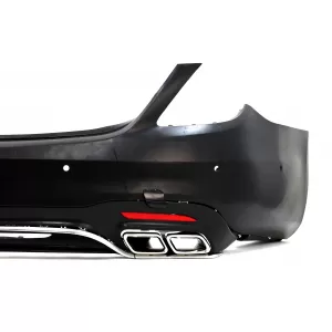 Complete Body Kit suitable for Mercedes S-Class W222 Facelift (2013-06.2017) S63 Design With Central Grille Chrome-image-6033989