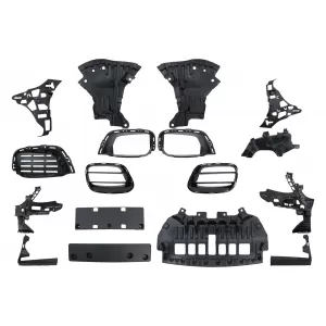 Complete Body Kit suitable for Mercedes S-Class W222 Facelift (2013-06.2017) S63 Design With Central Grille Chrome-image-6095201