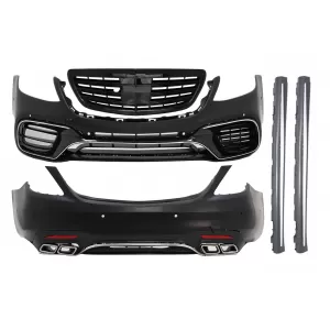 image-8-Body Kit für MERCEDES S-Klasse W222 Facelift 13-17 Stoßstange Gitter S63 Look