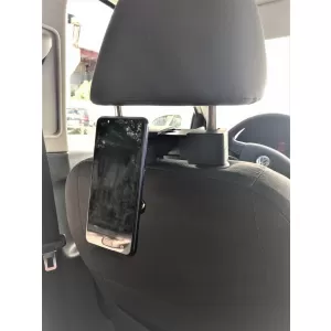 Suport auto tetiera multifunctional compatibil cu cumparaturi, tableta sau telefon Negru-image-6038052