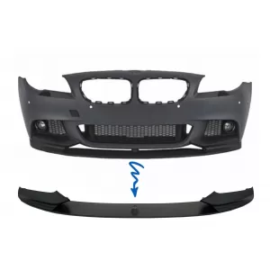image-24-Első lökhárító spoiler ajak BMW 5-ös F10 F11 Sedan Touring (2011-2017) M-Performance Design matt fekete