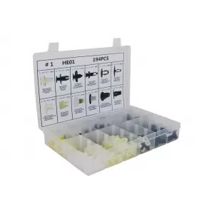 image-21-Auto Clips Kunststoffbefestigungen Kit 194 Stck-