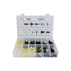 Auto Clips Kunststoffbefestigungen Kit 194 Stck--image-6040870