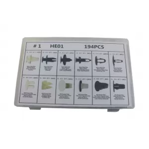 Auto Clips Kunststoffbefestigungen Kit 194 Stck--image-6040871