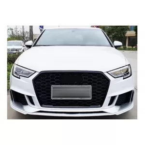Frontstoßstange für AUDI A3 8V Facelift 16-19 Limousine Cabrio RS3 Look Brillantes Schwarz-image-6128340