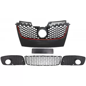 Accesorii Grile compatibil cu Bara fata GTI Look VW Golf 5 V (2003-2007)-image-6040443
