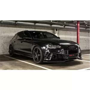 Front Stoßstange Add-On Spoiler Lippe für Audi A6 C7 4G RS6 2011-2018 Carbon-image-6041130