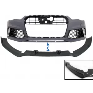 image-49-Ralica prednjeg branika pogodan za AUDI A6 C7 4G Lip (2011-2018) Real Carbon