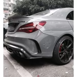 Prelungiri Bara Fata Prelungiri Extensii Bara Spate compatibil cu MERCEDES Benz CLA W117 C117 X117 (2013-2016) CLA45 A-Design Carbon Film Coating-image-6036397