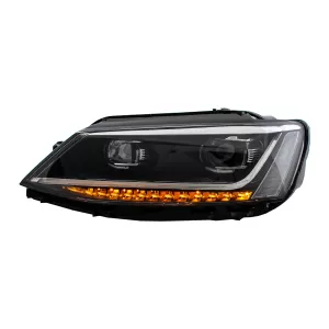 Headlights LED DRL suitable for VW Jetta Mk6 VI (2011-2017) Dynamic Turn Light Xenon Matrix Design