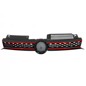 Gitter für VW Golf 6VI 08-12 Scheinwerfer LED DRL U-Look Rückleuchten Full LED-image-6037456