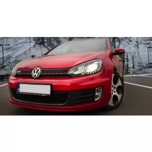 Gitter für VW Golf 6VI 08-12 Scheinwerfer LED DRL U-Look Rückleuchten Full LED-image-6037460