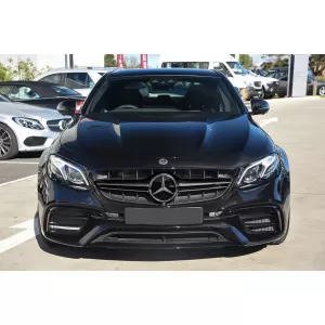 Central Grille suitable for Mercedes E-Class W213 S213 C238 A238 (2016-2019) Black E63 Design