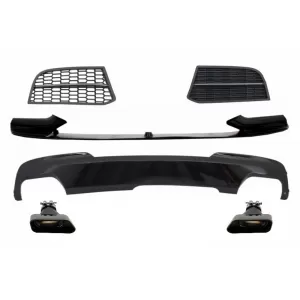 image-63-Konverziós csomag, első lökhárító spoiler és hátsó diffúzor BMW 5-ös F10 F11 Sedan Touring (2010-2017) M-Technik modellekhez, M-performance Sport M550 Design