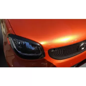 Scheinwerfer Abdeckungen Augenbrauen trimmen für SMART ForTwo C453 A453 ForFour W453-image-6039110