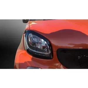Scheinwerfer Abdeckungen Augenbrauen trimmen für SMART ForTwo C453 A453 ForFour W453-image-6039111