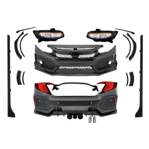 image-45-Komplett Body Kit HONDA Civic MK10 (FC / FK) 2016+ Sedan modellekhez, Type R Dizájn